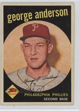 1959 Topps Sparky Anderson (Called George on Card) #338 Rookie RC HOF g5e. rookie card picture