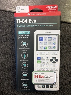 Texas Instruments TI-84 Evo Graphing Calculator Plus Online Version (9910) New