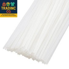 150Pcs 11.2Inch Hot Melt Resin Strips, 1~2Mm Wide White Thermal Glue Strips for 0.14 per gallon