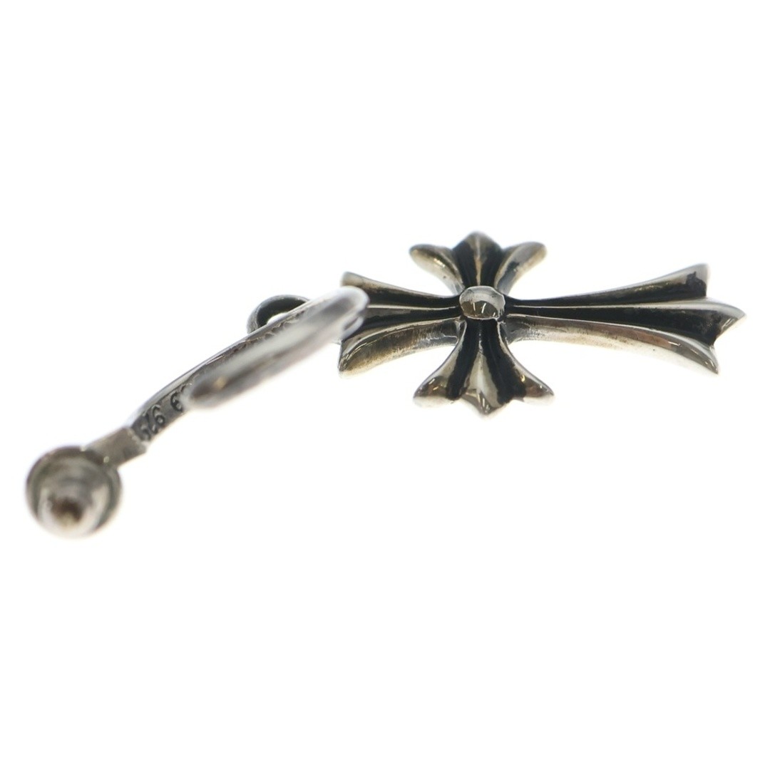 CHROME HEARTS Tiny CH Cross Hoop Earrings Silver BCA115 Used c457fb6807de7dd7aa9 thumbnail 4