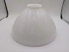 VTG White Cased Milk Glass Globe Lamp Shade Pendant Deco MCM 2 3/4 Fitter TM6