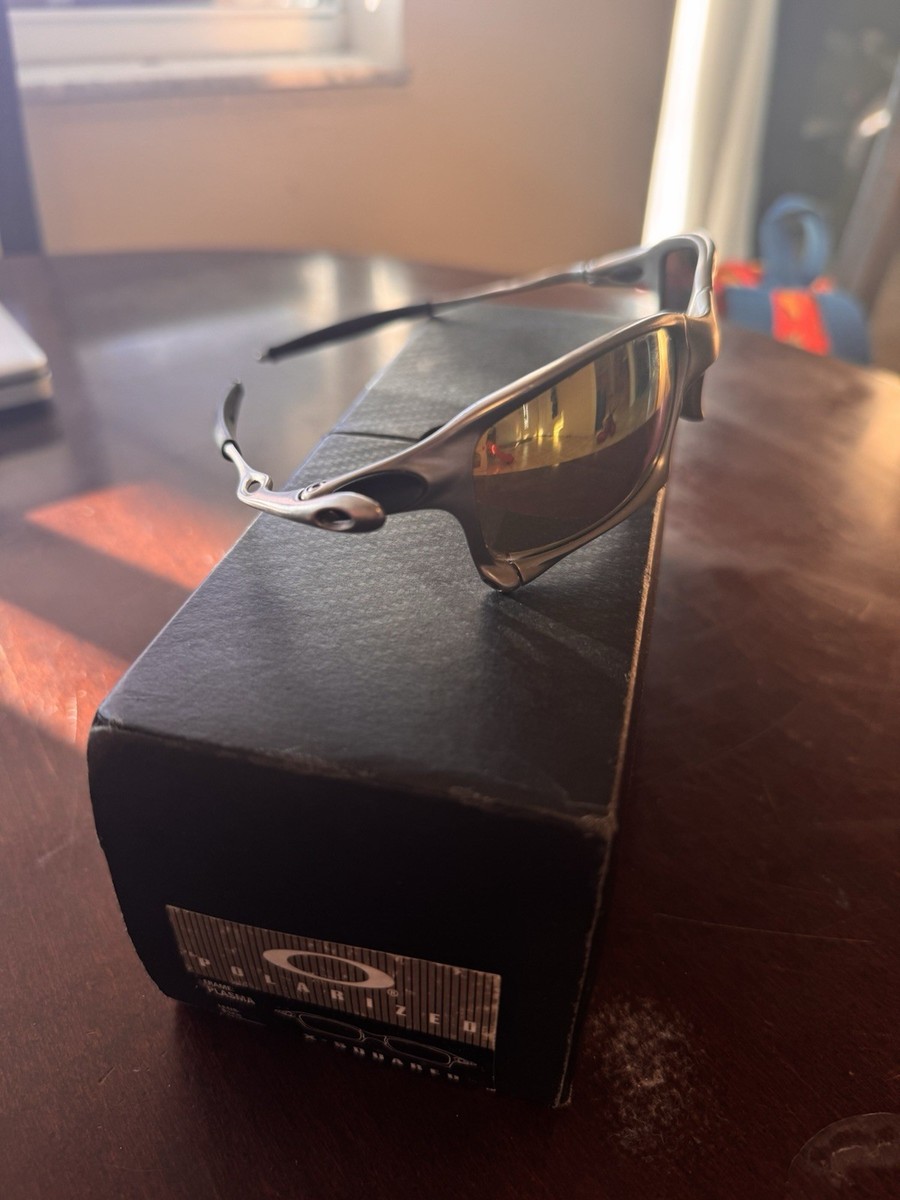 Oakley X-Squared Plasma Titanium Fire Iridium Polarized Sunglasses