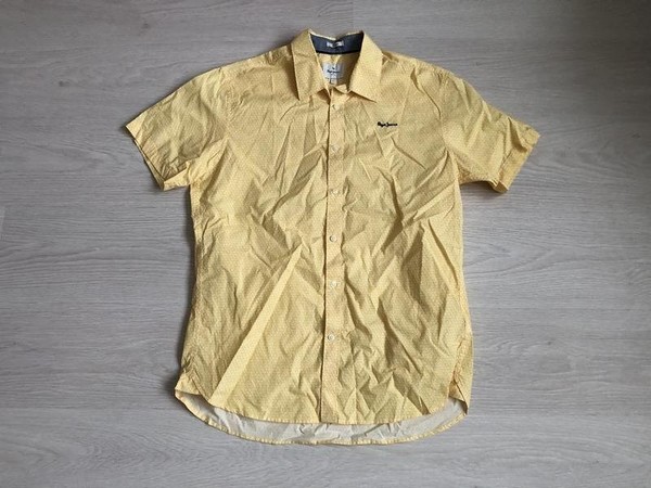 Men Pepe Jeans T-Shirt Yellow Cotton L