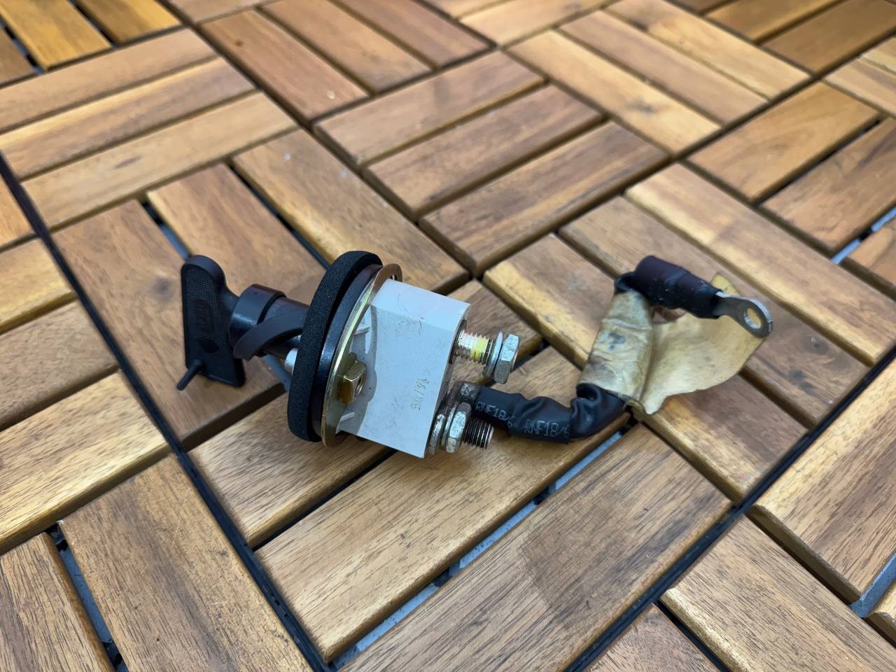 FERRARI F430 BATTERY MASTER CUT-OUT SWITCH # 198705 + BRAIDED CABLE # 196451