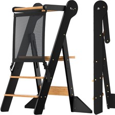 Toddler Standing Tower Foldable Toddler Kitchen Step Stool