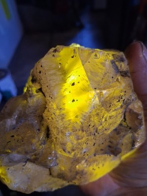 Rare Earth Minerals Yellow Fluorite Crystal Cluster Specimen