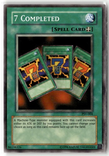 7 Completed (PSV-004) Pharaoh's Servant Common Unlimited Edition Yu-Gi-Oh!