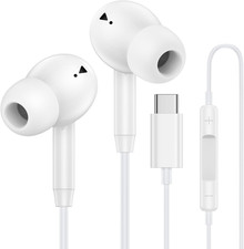 USB C Wired Earbuds Ear Buds for Iphone 17 16 Pro Max 16E 16 plus 16Pro 15 Pro M