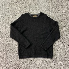 Vintage Woolrich Wool Blend Crewneck Pullover Sweater Mens L Grey Knit