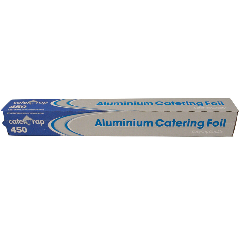 Caterwrap Professional Aluminium Catering Foil 450mm x 75m Food Cover - 1 Roll