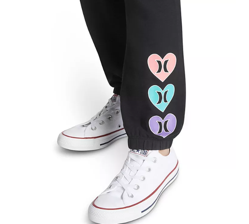 Hurley Girl's Fleece Crew and Jogger Set - Picture 20 of 23