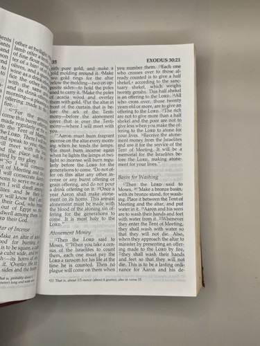 Holy Bible New International Version 1985 Large Print Edition Red Hardcover - Picture 8 of 9