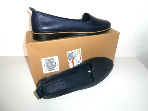 Neue Damen Slipper Marine von Andrea Conti in OVP * Größe 42 * Lederschuhe - Bild 2 von 4