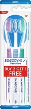 Sensodyne Sensitive Toothbrush Soft Bristles Effective Gentle Cleaning x3