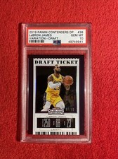 🔥POP 7!!🔥 2019 Contenders Draft Picks Basketball Lebron James /99 PSA 10 💎