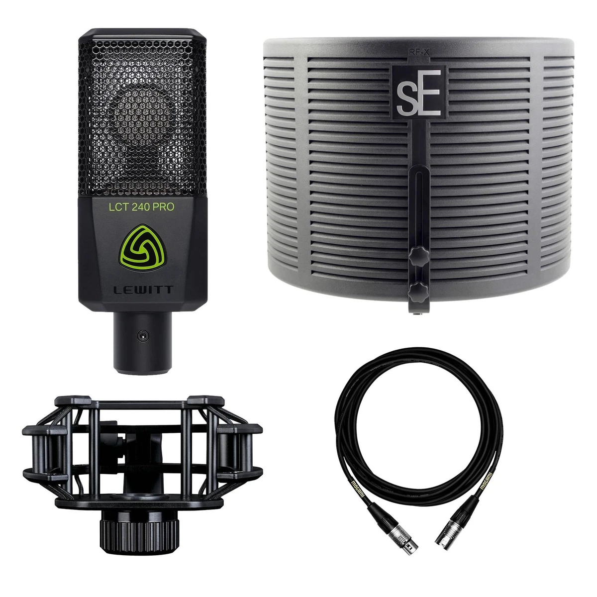 Black Lewitt LCT 240 Pro Value Pack w/ sE Electronics RF-X &