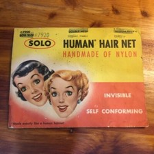 Original Solo Human Nylon Hair Net 1930/40's self conforming Vintage