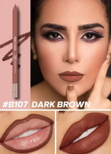 Beauty Glazed Lively Waterproof Long Lasting Matte Lip Liner Dark Brown B107