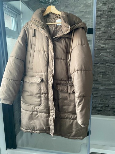 Primark Brown Padded Coat Ladies Size M-12/14 Great Condition