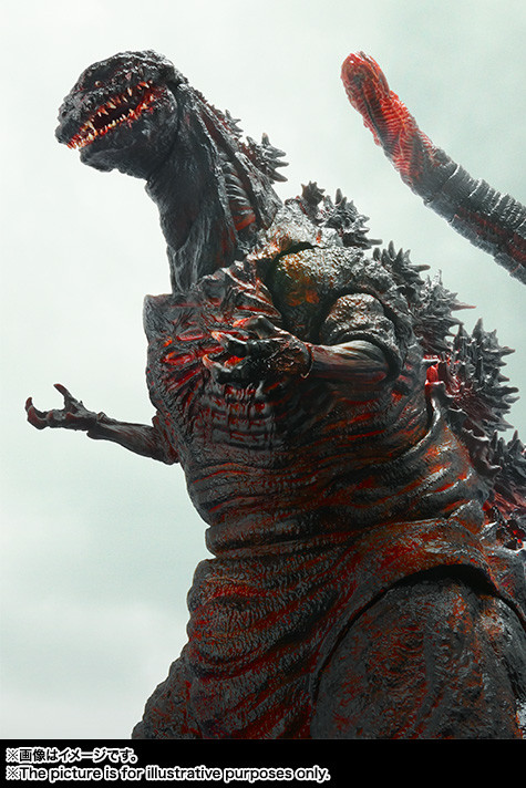 Japan Rare BANDAI S.H.MonsterArts SHIN GODZILLA 2016 Painted