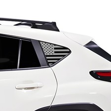 Fits Subaru Crosstrek 2024-2026 Quarter Window American Flag Decal Sticker