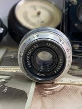 Industar-50 lens 50mm f/3.5 Soviet lens mount M39 for Zenit 3M KMZ Silver