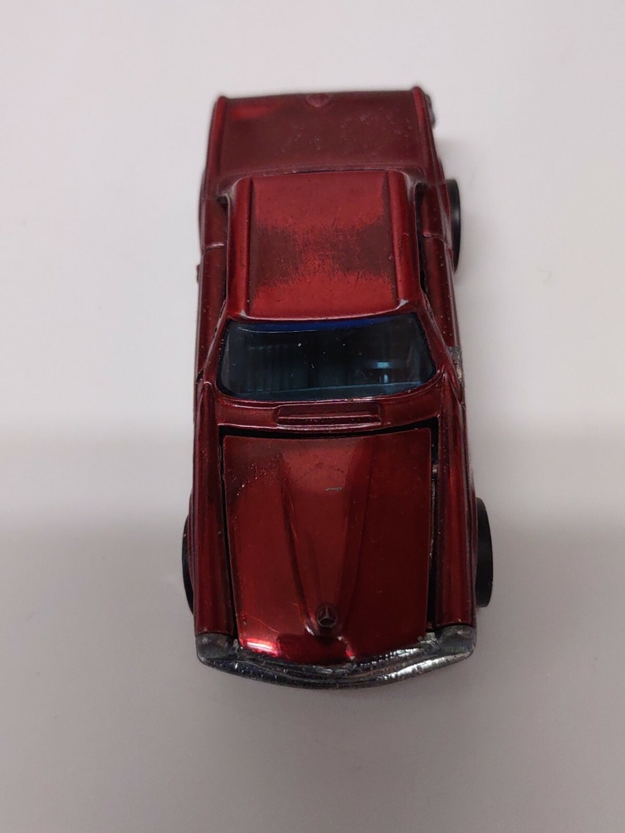 Hot Wheels Redline Mercedes-Benz 280 SL Car 1969 Red Made in Hong