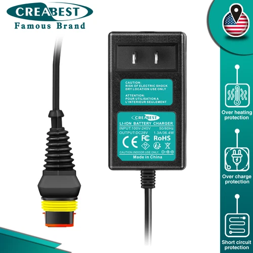 For Husqvarna Automower 105 305 315 405X 415X 550 28V Li-ion Battery Charger