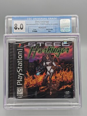 Steel Harbinger PS1 Playstation CGC 8.0 A++ New Sealed Graded