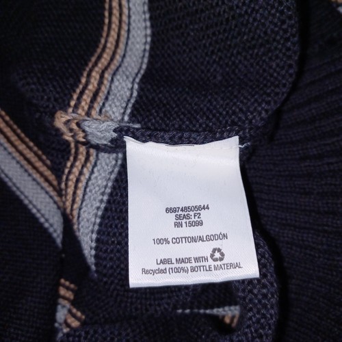 Covington Sweater Mens Extra Extra Large Black Shadow Stripe Warm Cold Weather - Picture 11 of 12