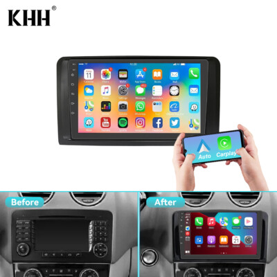 4+64G Autoradio Android 13 Carplay GPS Für Mercedes Benz W164 GL320 ML350 X164