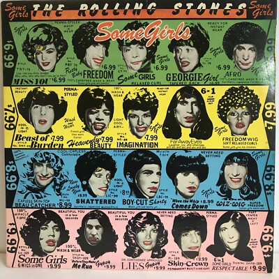 ROLLINGSTONES ''Some Girls'' 1978 1st press LP Die Cut w/ Faces- (COC39108) EXC F1