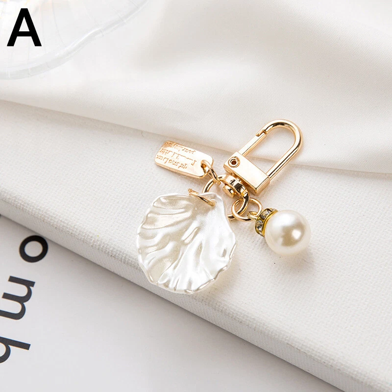 Tory burch top pearl keychain