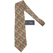 Drake's NWT Neck Tie in Yellow / Multicolor Mini Floral Print 100% Silk