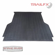TrailFX Black Flush Drop In Rubber Bed Mat For 15-23 Ford F-150 6.6' Bed 631N