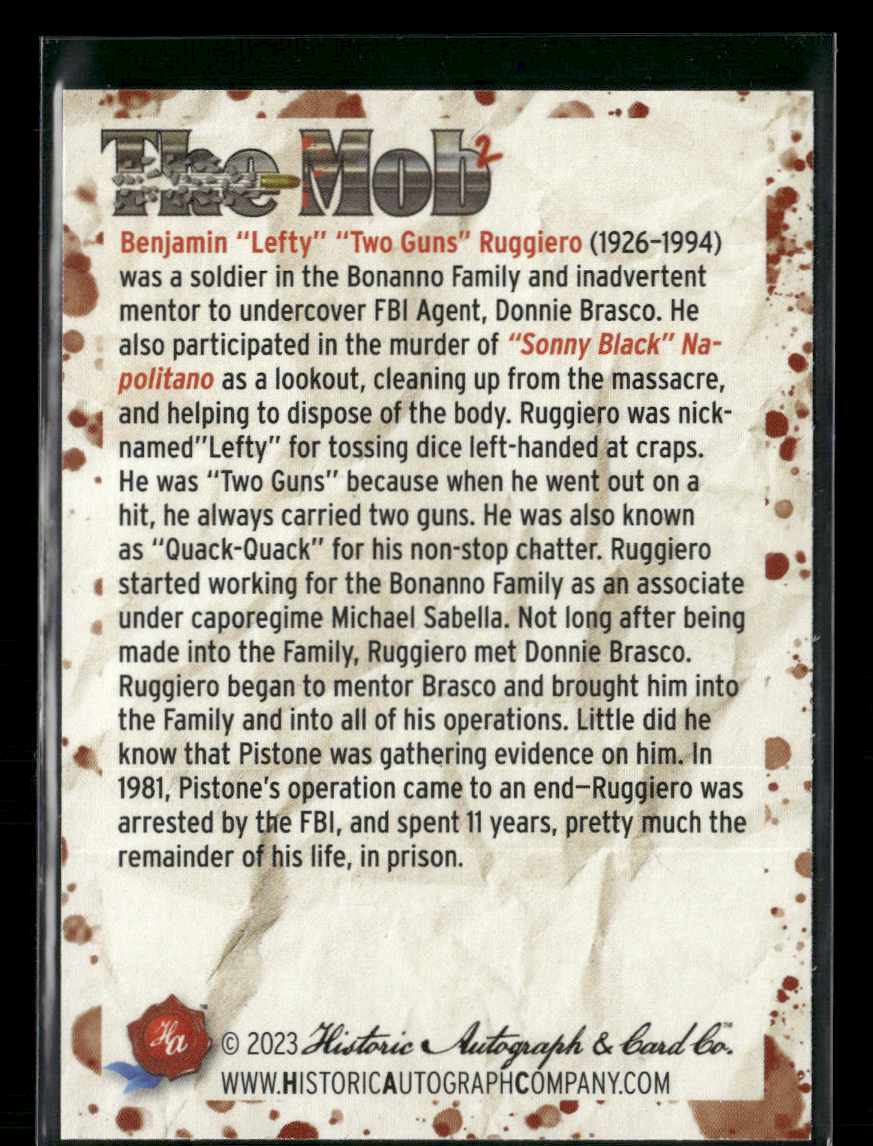 2023 Historic Autograph's Mob 2 Card #46 Lefty Two Guns