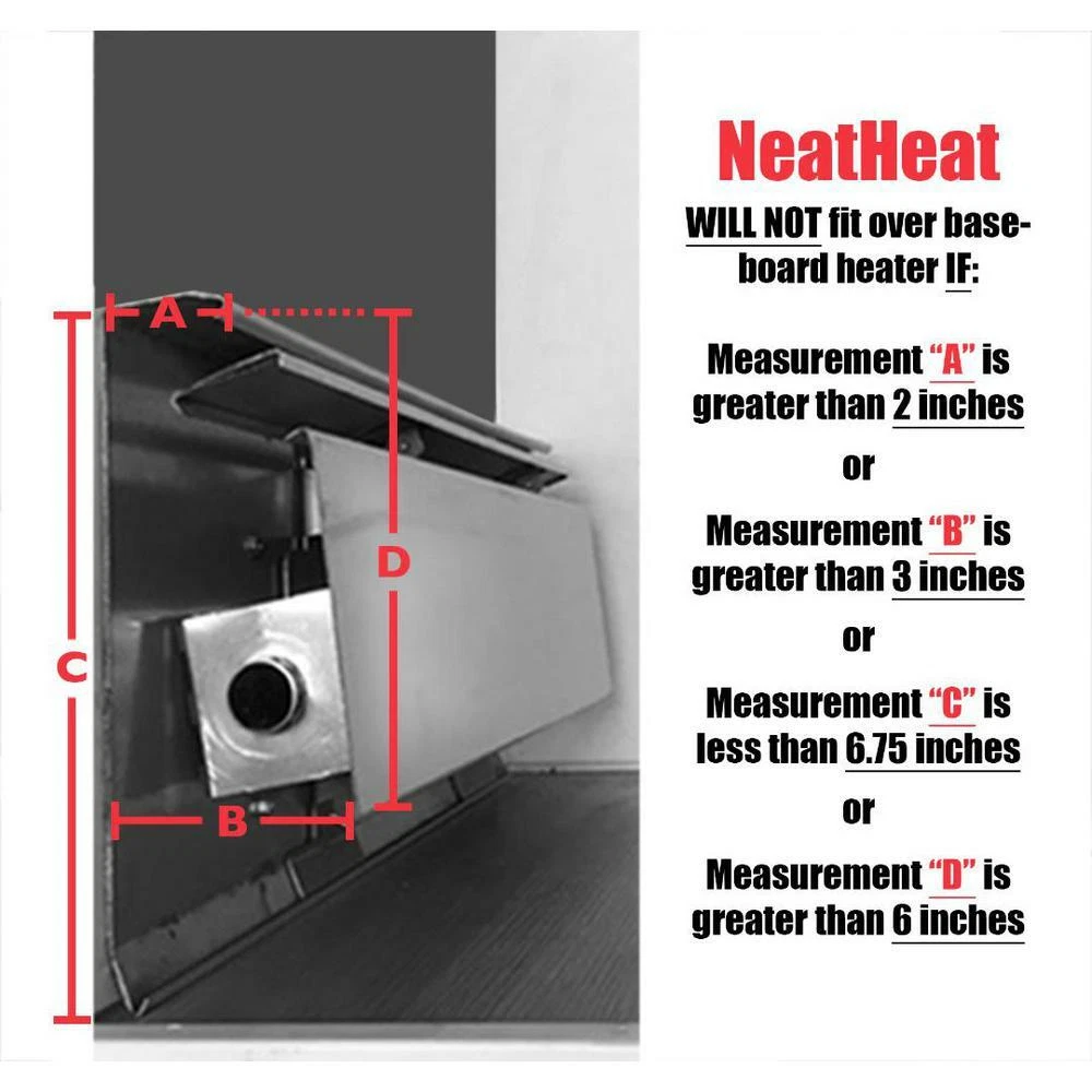 NeatHeat 30 07 Original Series Inside Corner Baseboard Cover - Hot Water  Covers 754094120099 | eBay
