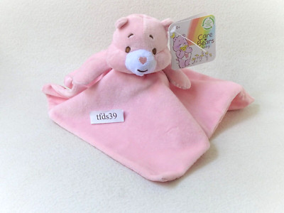 Care Bears Teddy rosa Glücksbärchen Kuscheltuch Schmusetuch (T219)