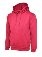 Mens Classic Hooded Sweatshirt Size S to 4XL Pullover Hoodie - SPORT WORK JUMPER