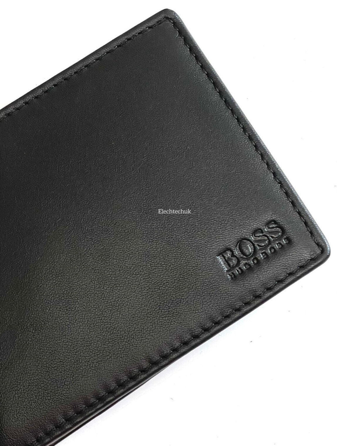 Hugo Boss Men’s AREZZO Trifold Leather Wallet With Coin Pocket Black eBay