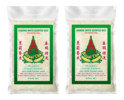 Duftreis Doppelpack: 2 x 4,5kg Royal Thai Langkorn Jasminreis Reis aus Thailand