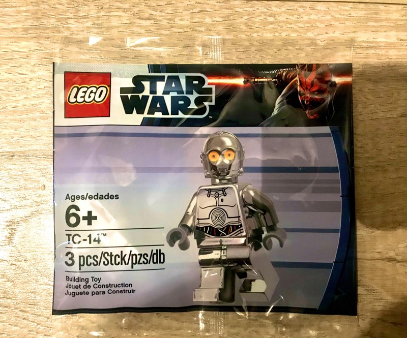 Lego TC-14 "Chrome version" Protocol Droid minifigure, 5000063 , RETIRED , BNIB