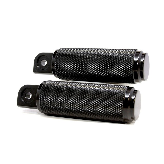 BIG DOG Black Knurled Foot Pegs by Speed Dealer Customs eBay