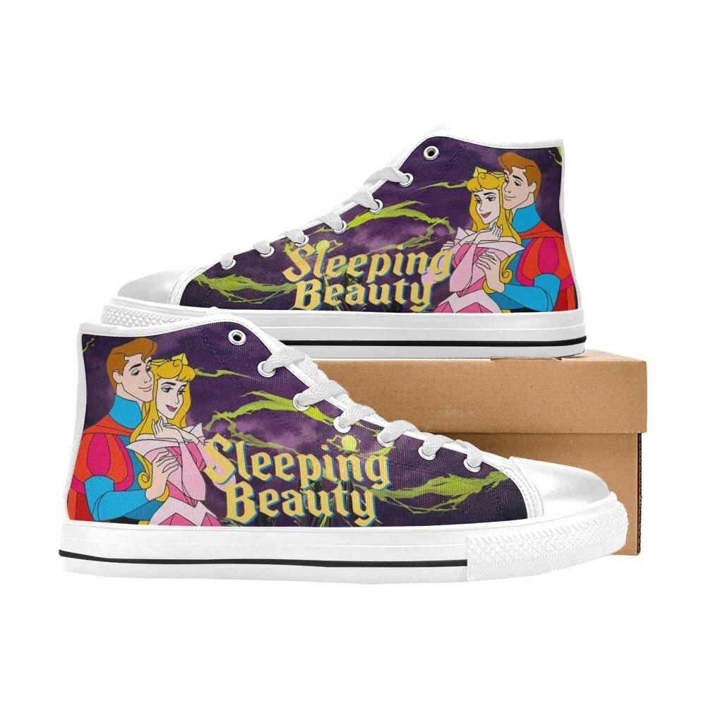 Sleeping Beauty High Top Shoes Sneakers