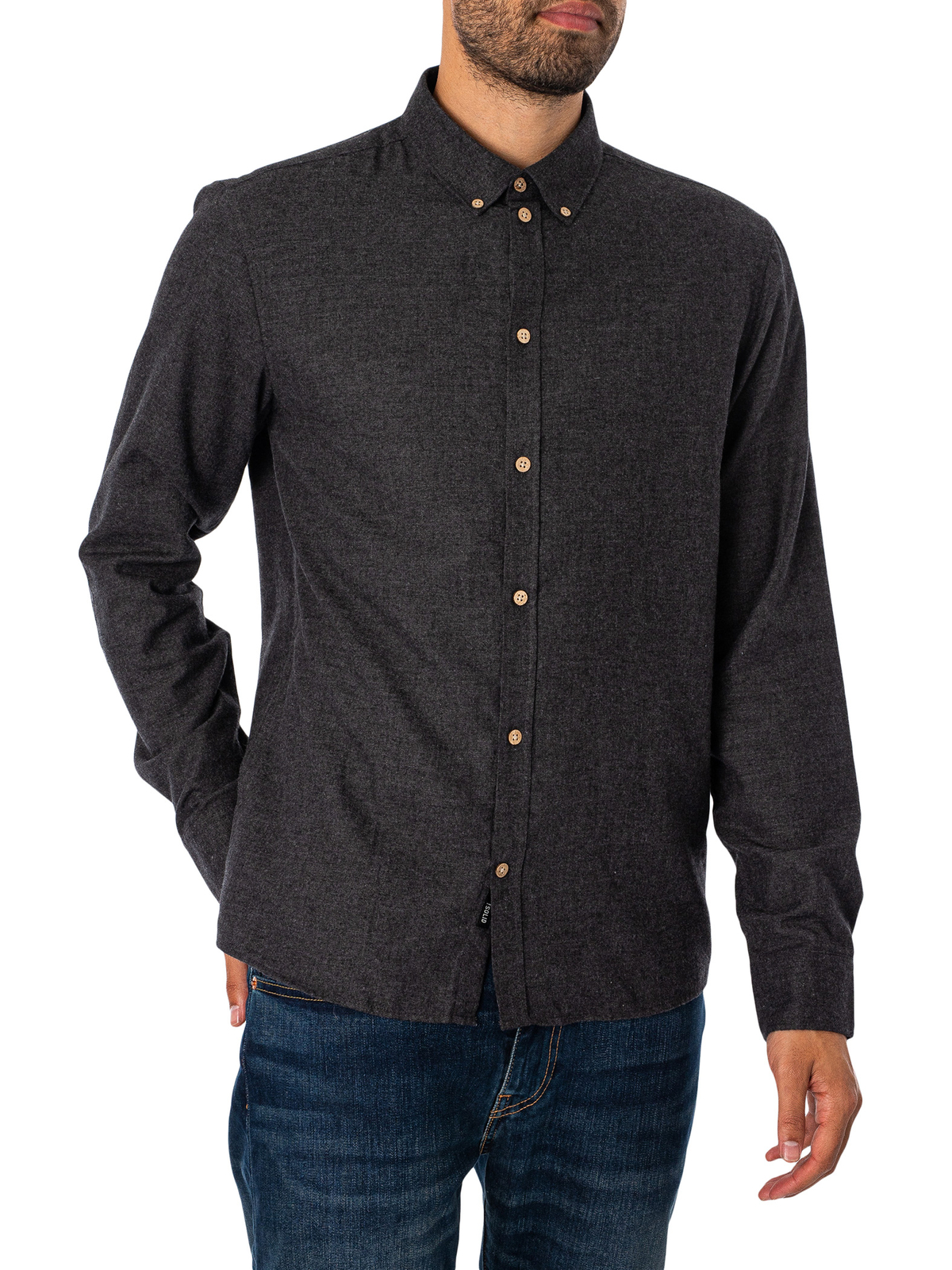 Однотонная мужская рубашка Pete Regular, черная