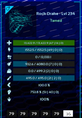 Ark Rock Drakes Solid TOP STATS ARK Survival Ascended ASA PVE - Foto 4
