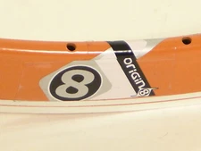 Origin8 Rim Trak Attak Deep-V Orange 32 Hole 700c rim w/MSW Fixie Track  O8 23