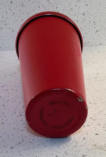 2016 Starbucks Matte Red Tumbler Cold Cup 24oz Venti - Picture 5 of 7