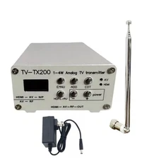 TV-TX200 VHF/5-12 UHF/13-68 Analog TV Transmitter Support HD HDMI 1080P CVBS