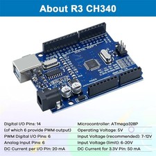 R3 CH340 Microcontroller Board ATmega328P Development Board For Arduino
